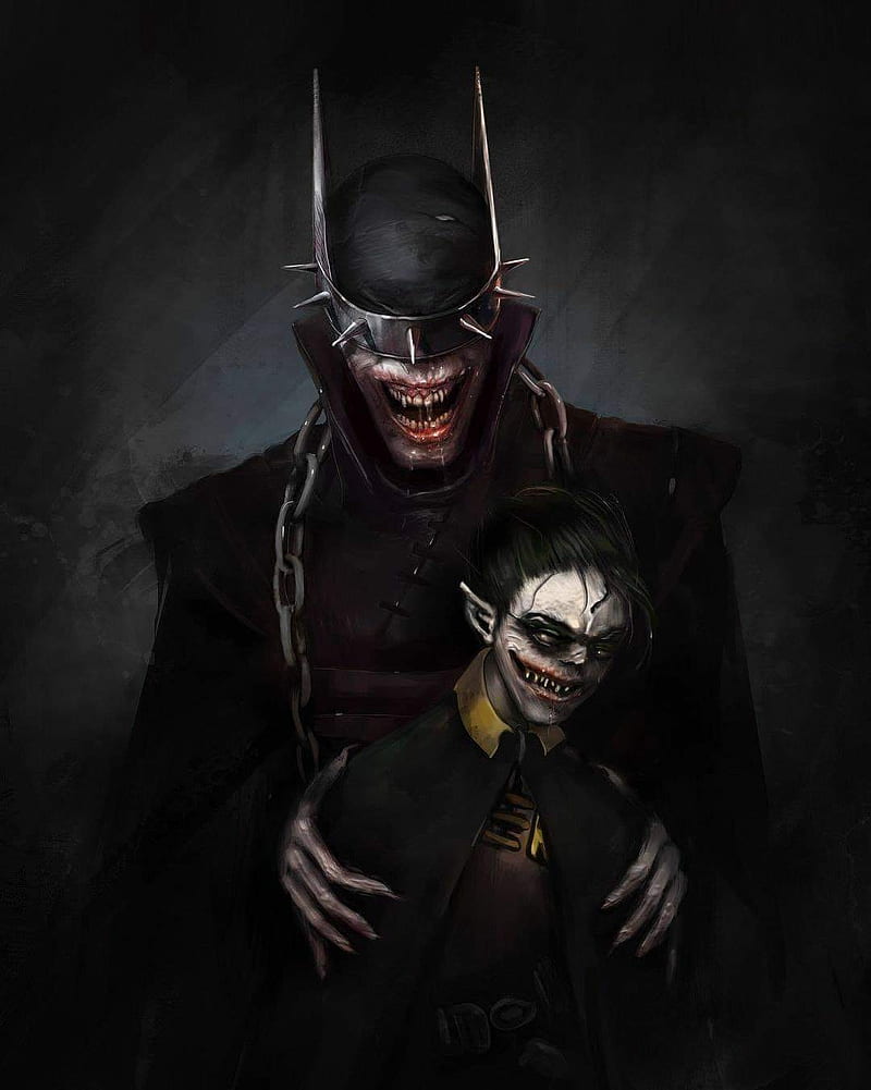 Batman Who Laughs, batman, dc, joker, HD phone wallpaper