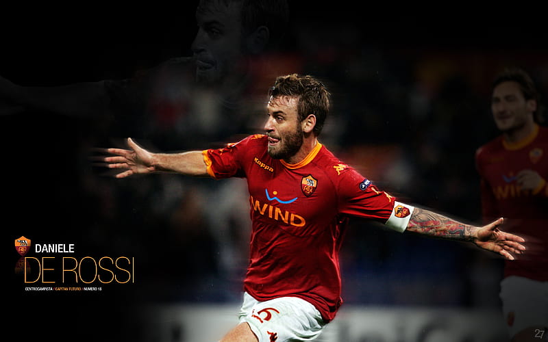 Soccer, Daniele De Rossi, A.S. Roma, HD wallpaper