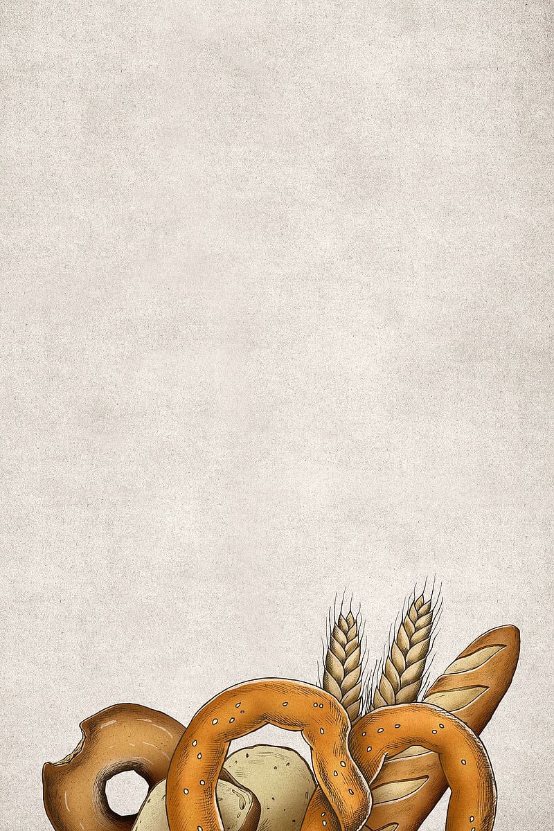 Hand drawn vintage baked bread banner. premium / Cuz. How to draw hands, Vintage baking, Drawing, Food Vintage, HD phone wallpaper