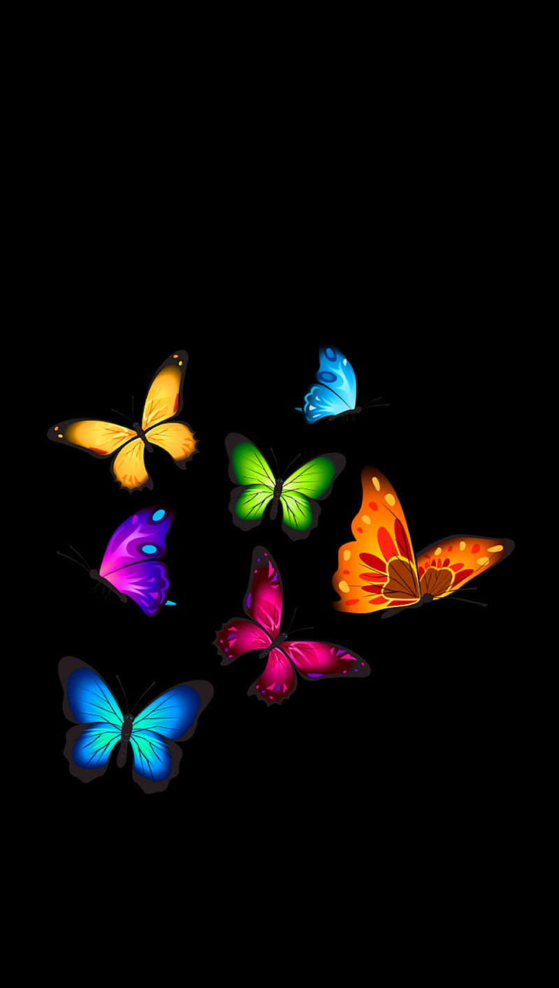 Butterflies, abstract, flight, HD phone wallpaper | Peakpx