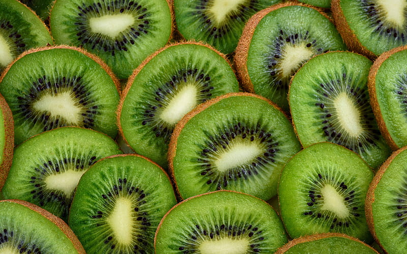 kiwi texture, background with kiwi, fruits, kiwi background, fruits rich in vitamin C, kiwi, HD wallpaper
