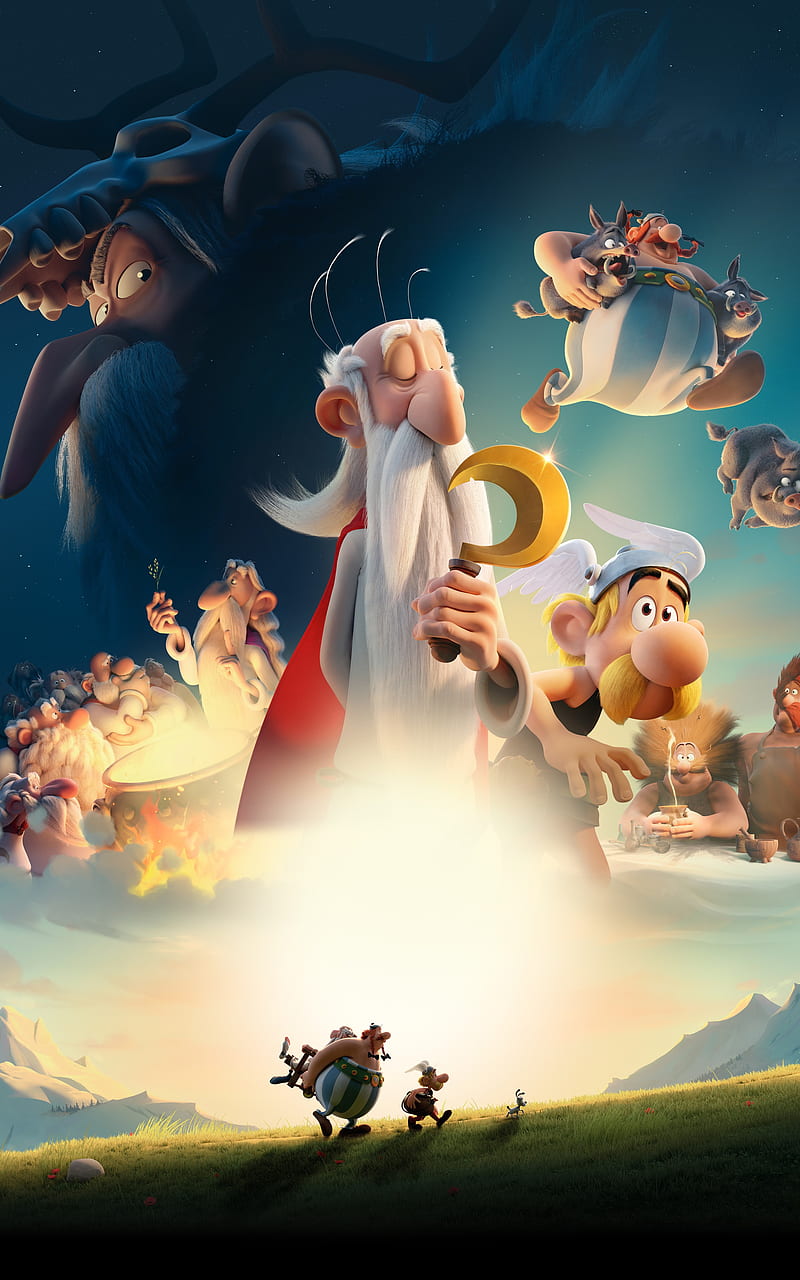 Asterix , animacao, medieval, movie, HD phone wallpaper