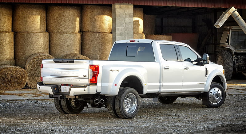 2017 Ford F-450 Super Duty Platinum Crew Cab - Rear , car, HD wallpaper