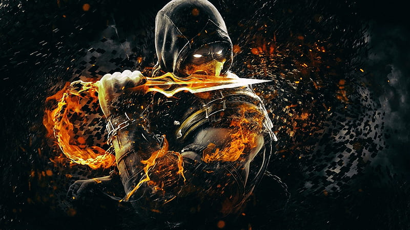 Scorpion Mortal Kombat Game, HD wallpaper