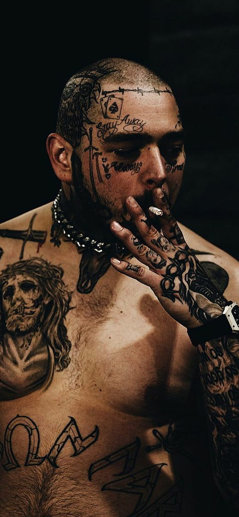 Post Malones 77 Tattoos  Their Meanings  Body Art Guru