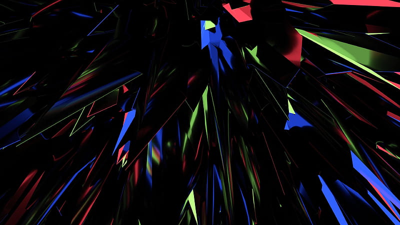 Spikey Lightthing, colors, Abstract, HD wallpaper