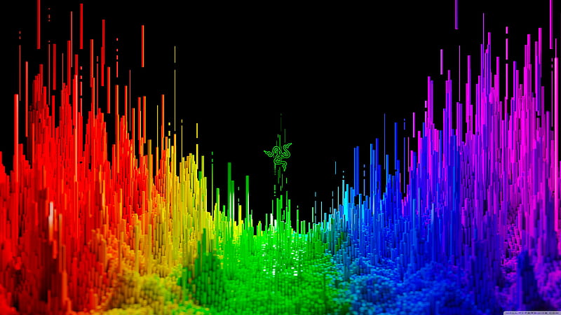 Razer Rainbow Spectrum Background Razer, HD wallpaper