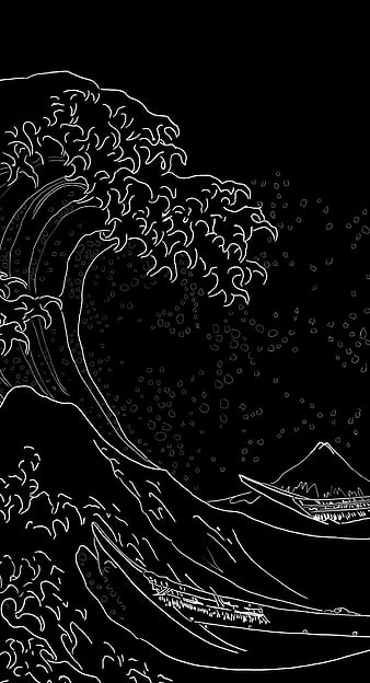 Hokusai, Japanese Art, artwork, sea, waves, HD phone wallpaper | Peakpx
