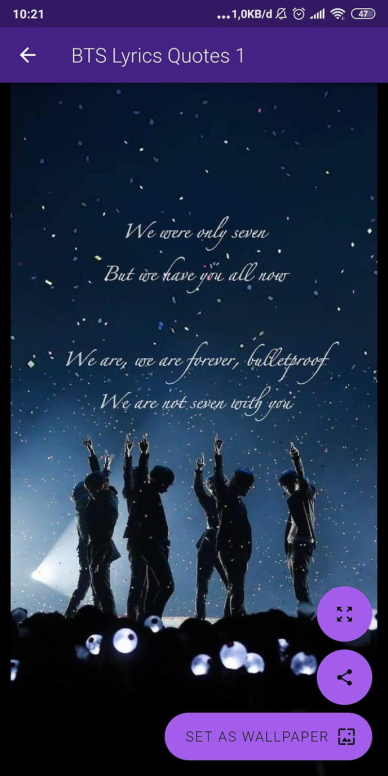 BTS Lyrics Quotes APK for Android, HD phone wallpaper