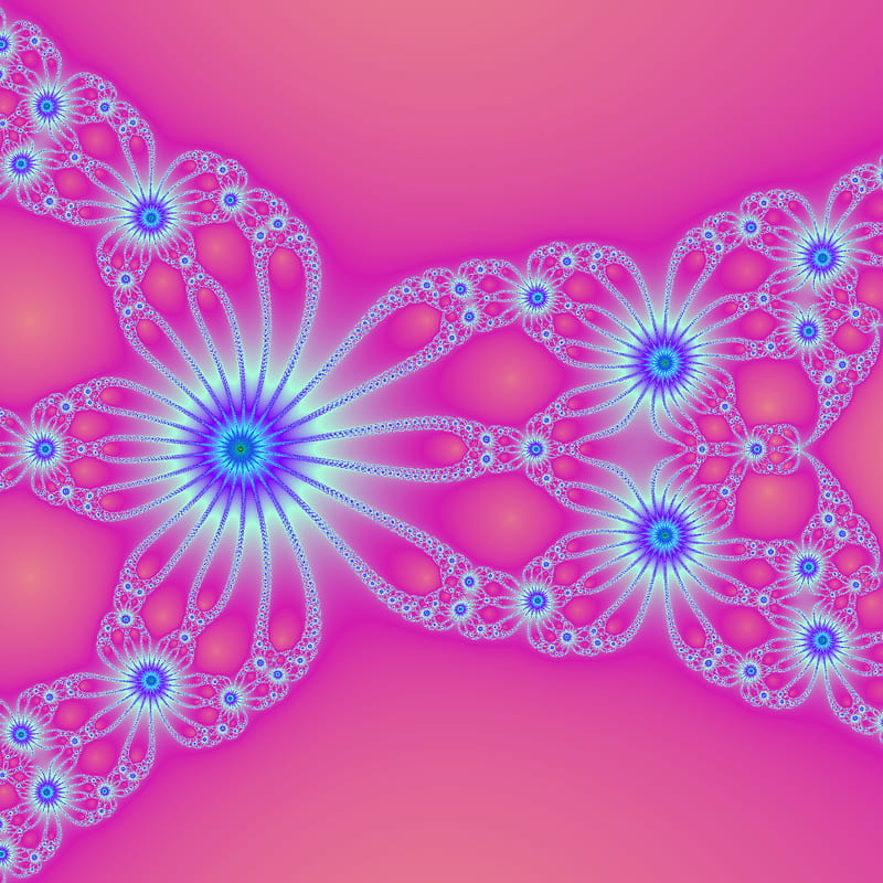 Newton fractal pink, fractal, newton, pink, abstract, digital, , bright, shiny, HD phone wallpaper