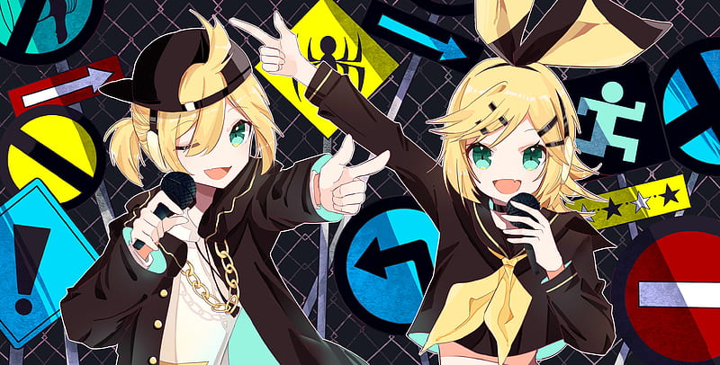 Rin and Len, kagamine, vocaloid, HD wallpaper | Peakpx