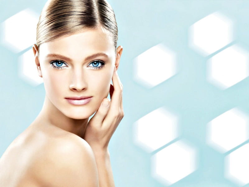 Constance Jablonski, girl, model, face, white, woman, blue, HD wallpaper