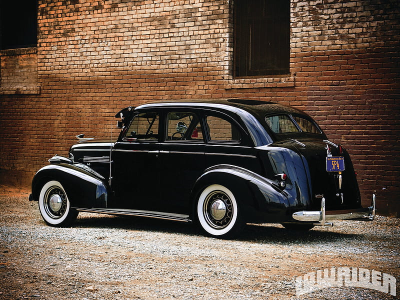 1939 Right-Hand Drive Chevrolet Sedan, gm, black, white walls, classic, HD wallpaper