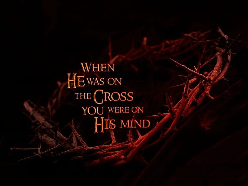Good Friday, thorns, text, crown of thorns, quote, words, crown, Jesus, HD wallpaper