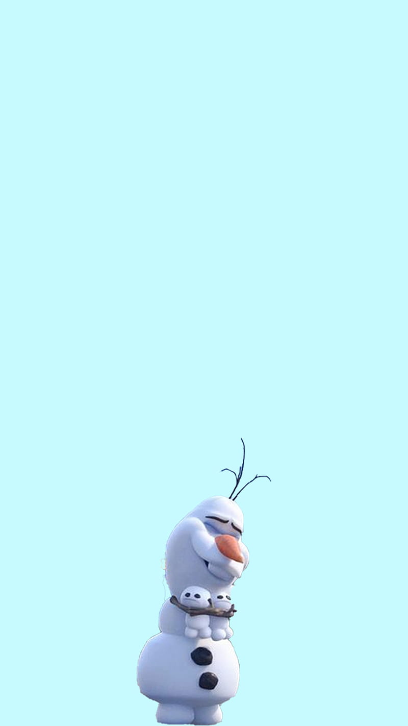 Olaf, animation, blue, cute, frozen, two, white, HD phone wallpaper | Peakpx