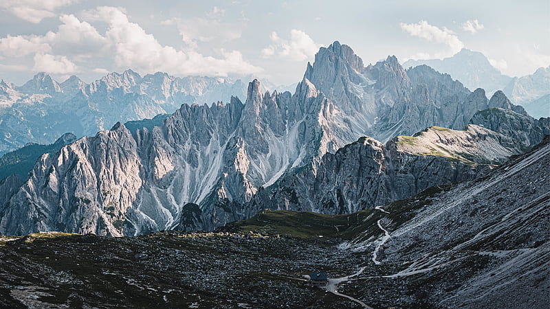 Mountains, Mountain, Alps, Peak, HD wallpaper