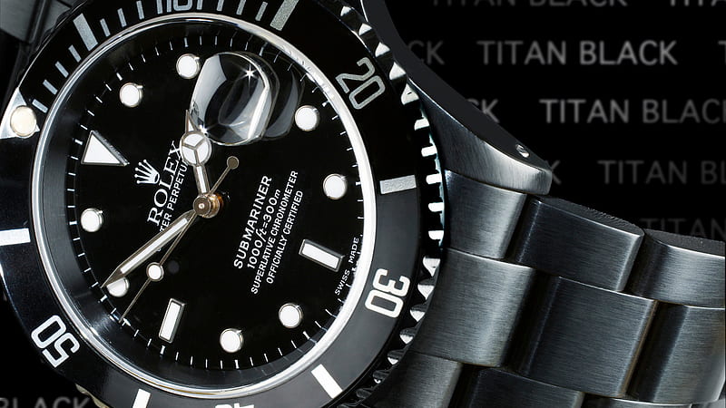 Black Rolex Oyster Perpetual Submariner Dial Rolex, HD wallpaper