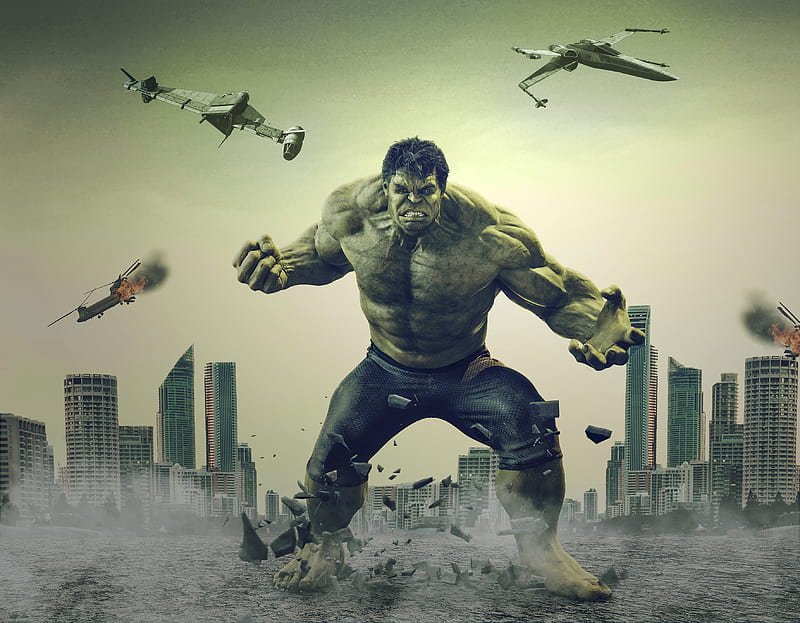 Hulk , hulk, artwork, , artist, superheroes, HD wallpaper