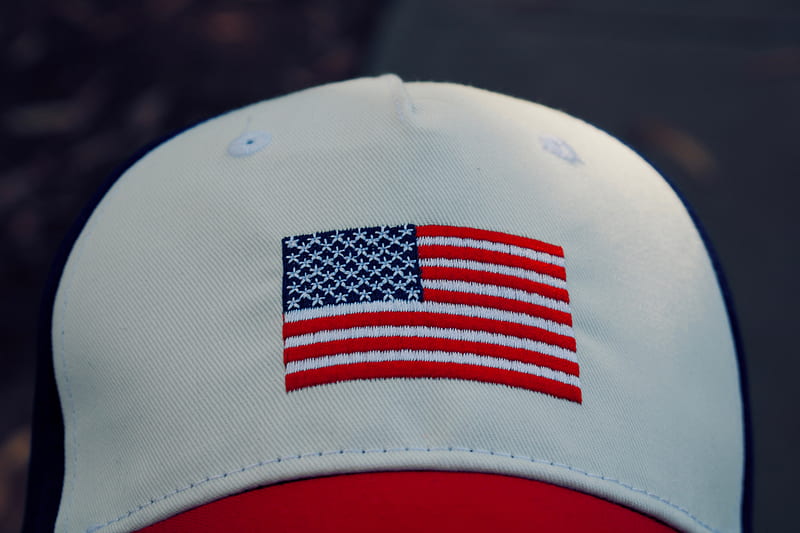 white, red, and blue fitted cap, HD wallpaper