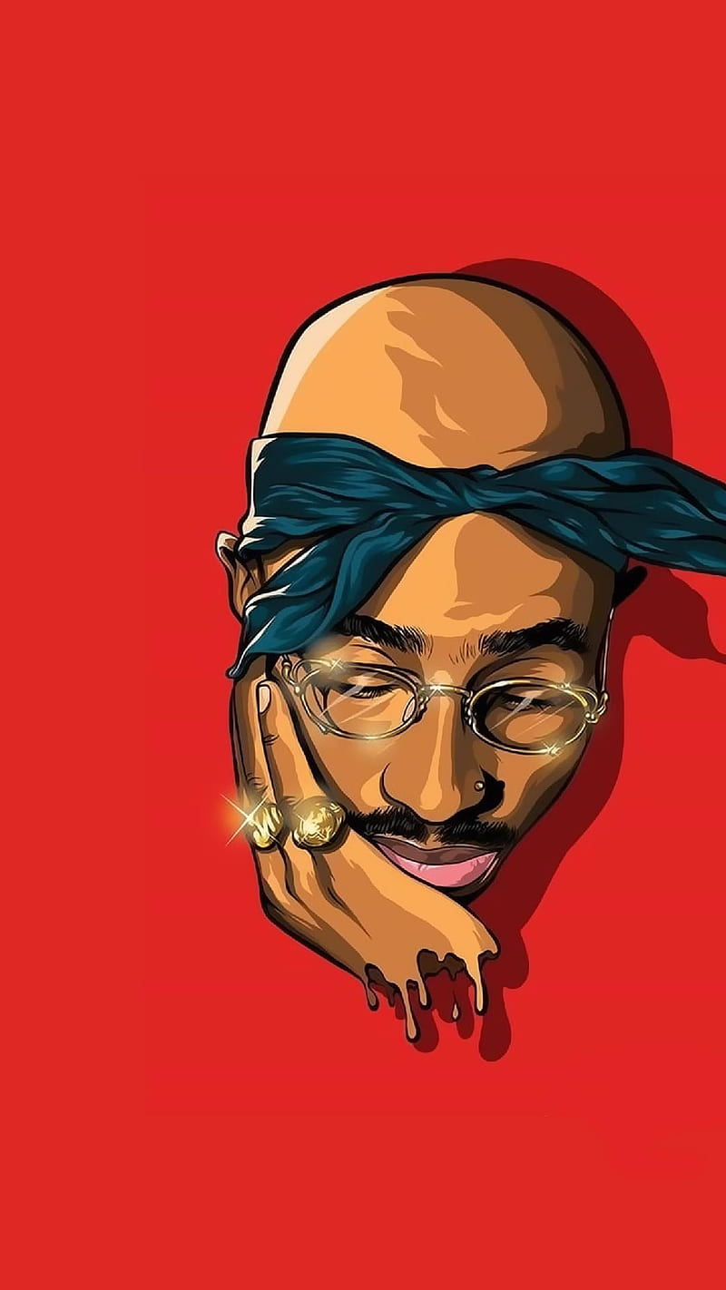 Tupac red, gadgets, og, rap, rip, HD phone wallpaper