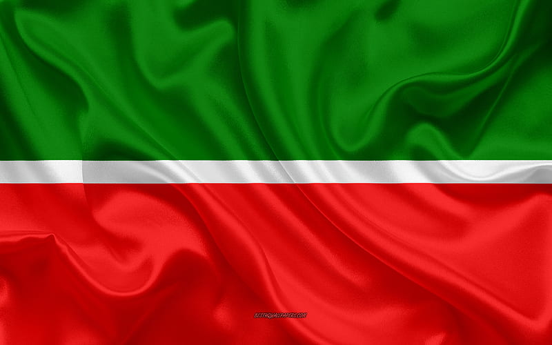 Flag of Tatarstan silk flag, Federal subjects of Russia, Tatarstan flag, Russia, silk texture, Tatarstan Republic, Russian Federation, HD wallpaper
