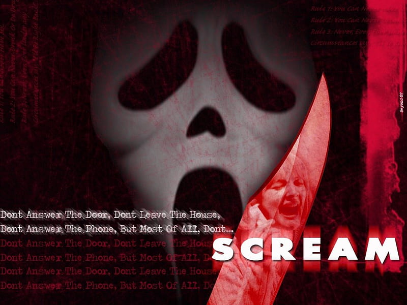 Ghost Face  Scream Wallpaper Download  MobCup