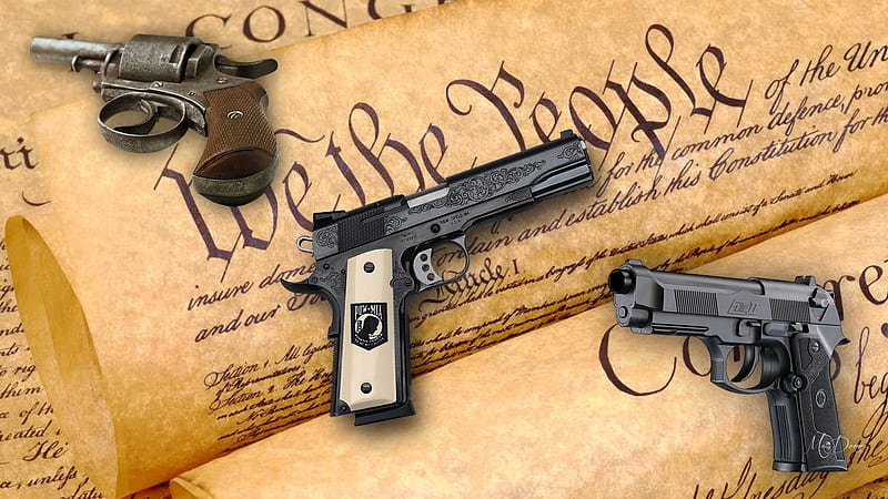 Constitutional Rights, USA, security, protection, America, Constitution, guns, United States, NRA, pistols, rights, Firefox Persona theme, HD wallpaper