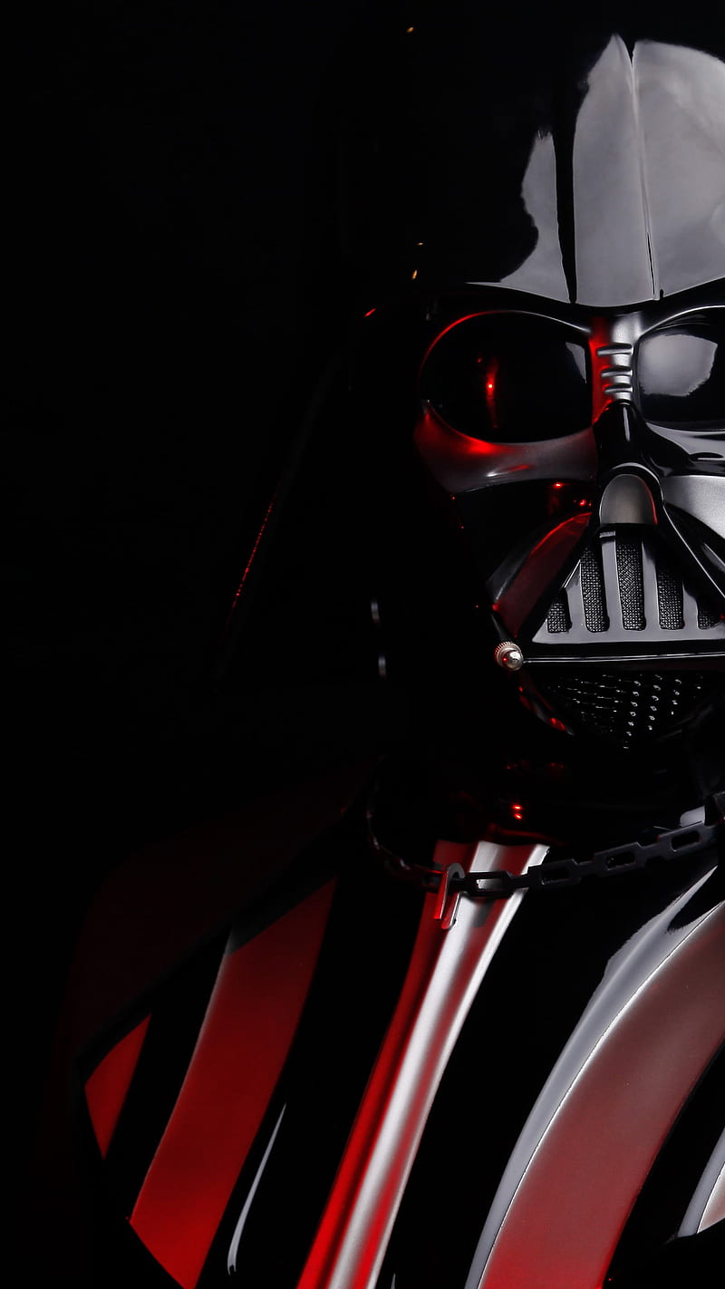 Darth Vader, Star Wars, Sith, Black Background, Studio Shot, One Person • For You, Star Wars Apple, HD phone wallpaper