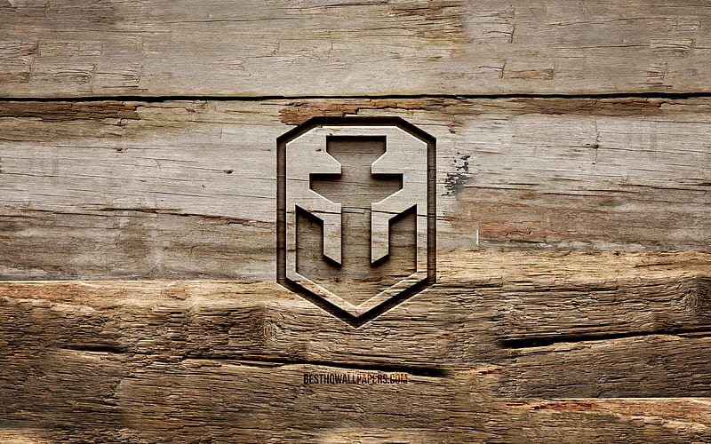 World of Warships wooden logo wooden backgrounds, WoWS, games brands, World of Warships logo, creative, WoWS logo, wood carving, World of Warships, HD wallpaper