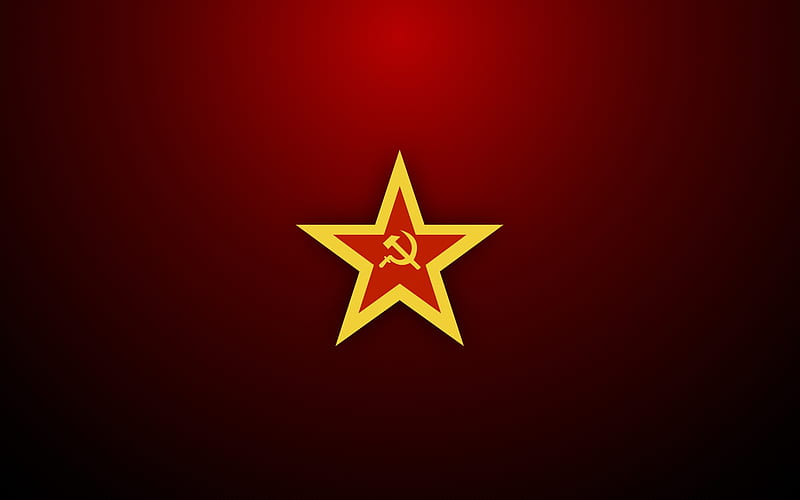 red star USSR, red, country, hammer, sickle, gold, nice, cool, ussr, awesome, history, star, HD wallpaper