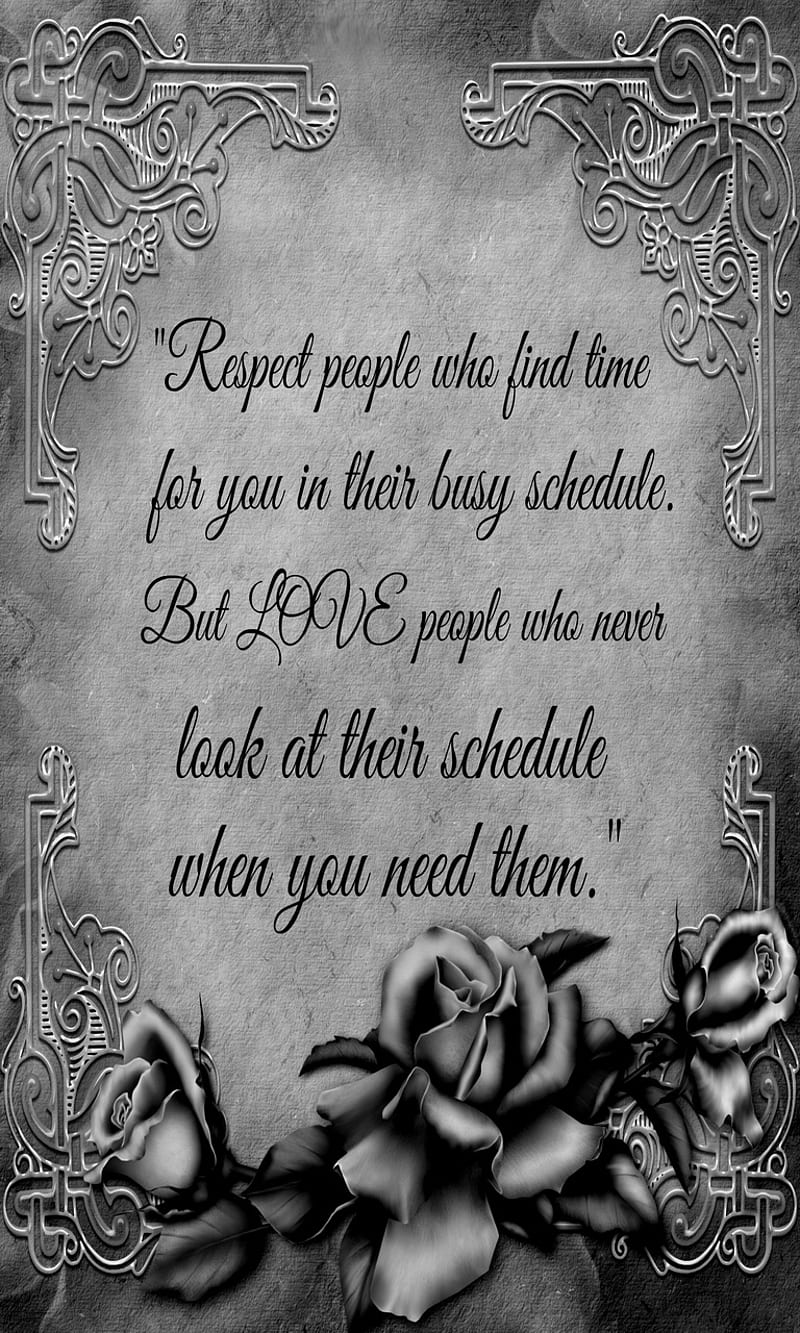 Respect, love, respect people, text quote, time schedule, HD phone wallpaper