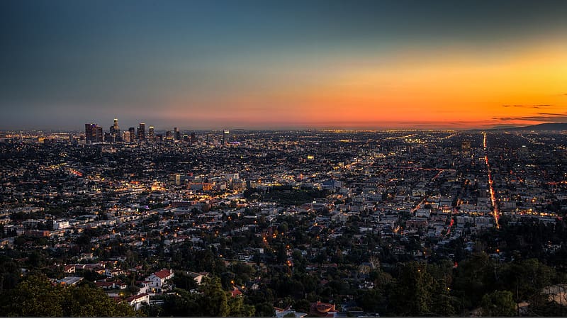 Cities, Night, Los Angeles, HD wallpaper