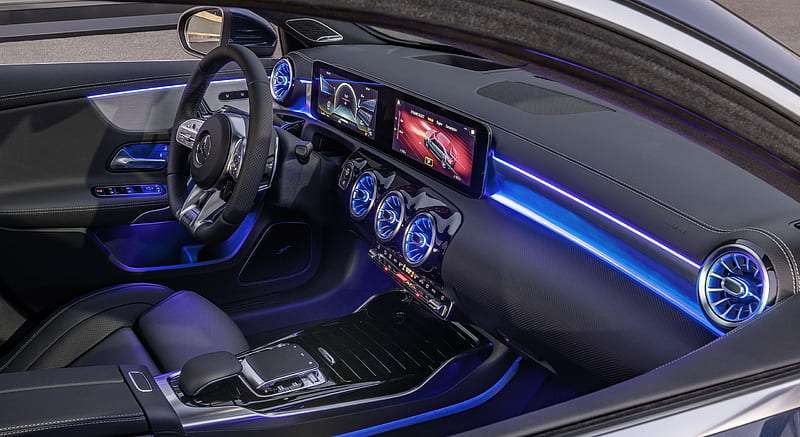 2020 Mercedes-AMG A 35 Sedan - Interior Ambient Lighting , car, HD wallpaper