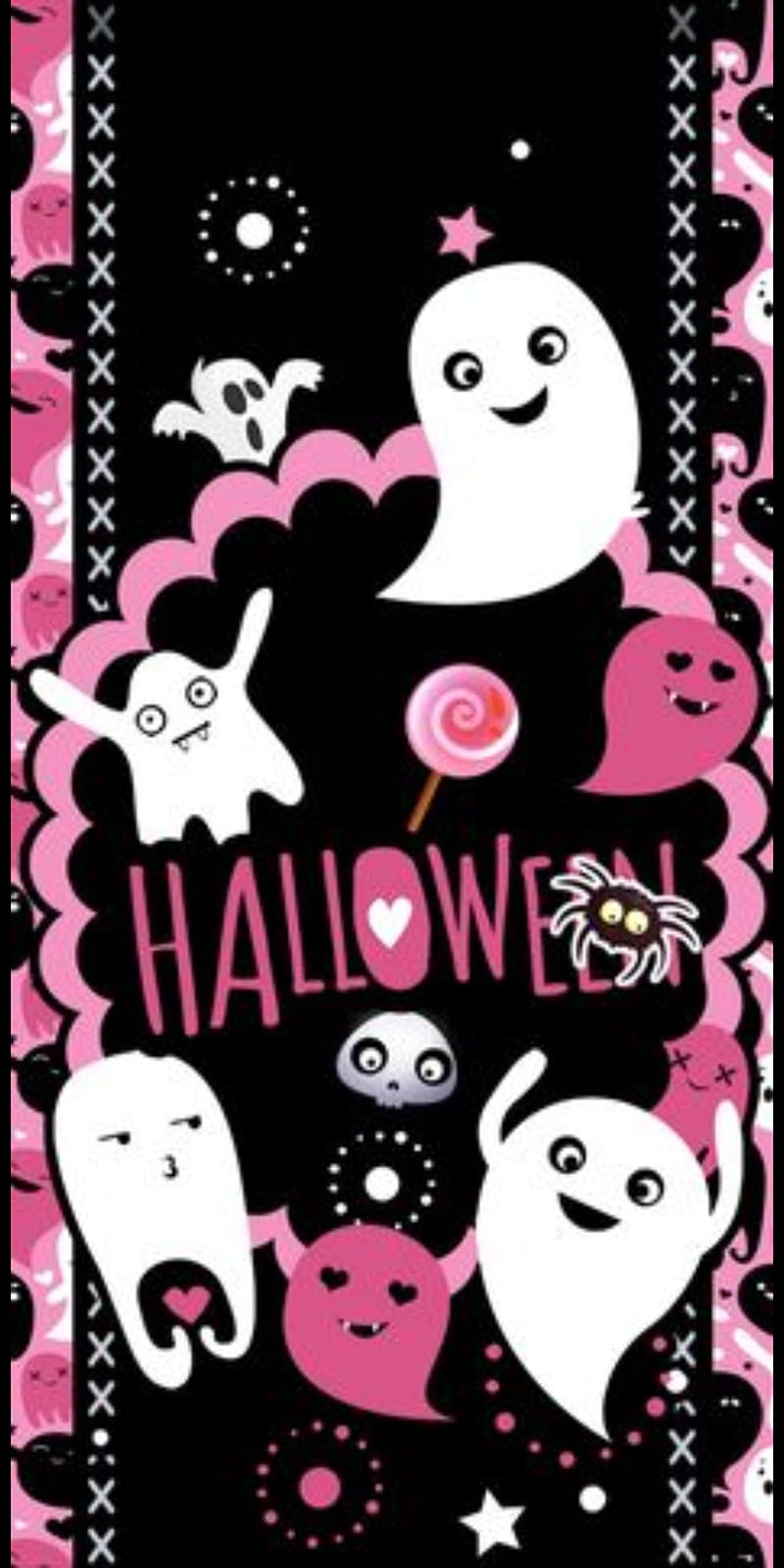 Light Pink Halloween Wallpapers  Wallpaper Cave