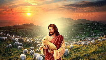 Collage, christ, jesus, gospel, shepherd, HD wallpaper | Peakpx