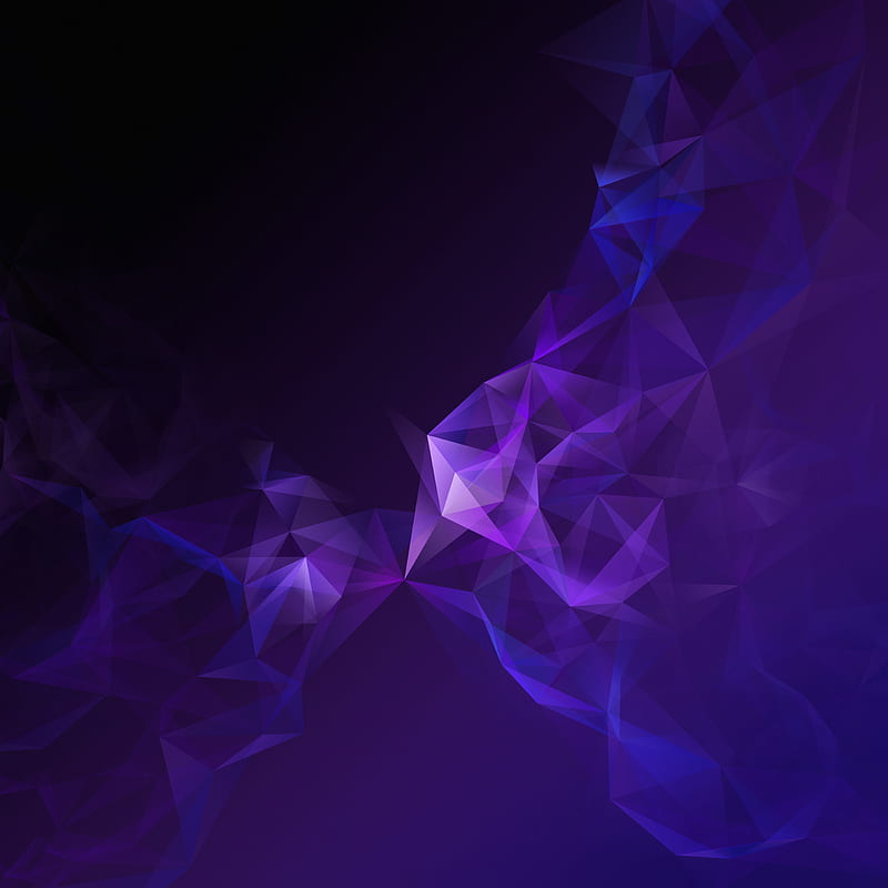 Galaxy s9, abstract oryginal, purple, samsung, stock wall, HD phone wallpaper
