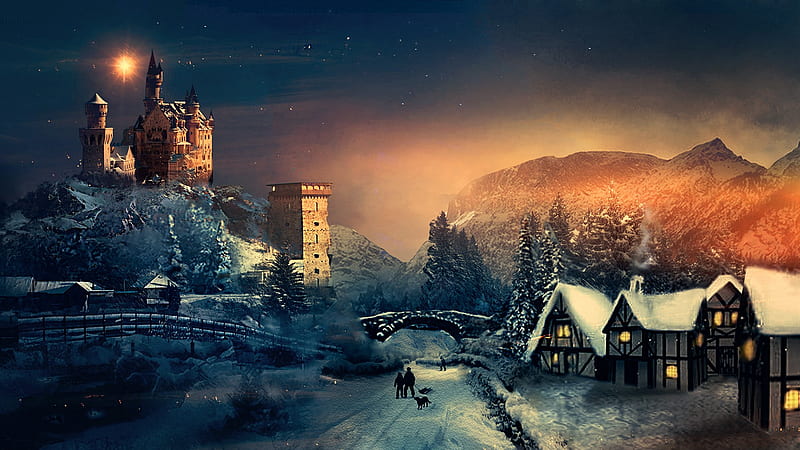 Christmas Winter Season, christmas, celebrations, winter, HD wallpaper