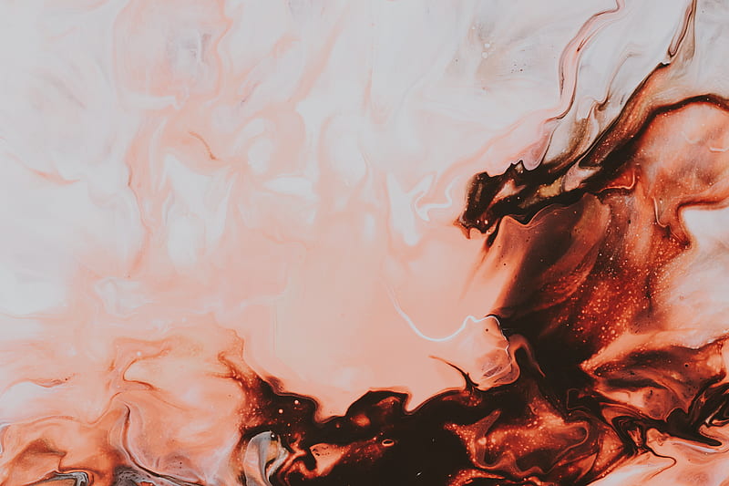 paint, liquid, stains, brown, abstraction, HD wallpaper
