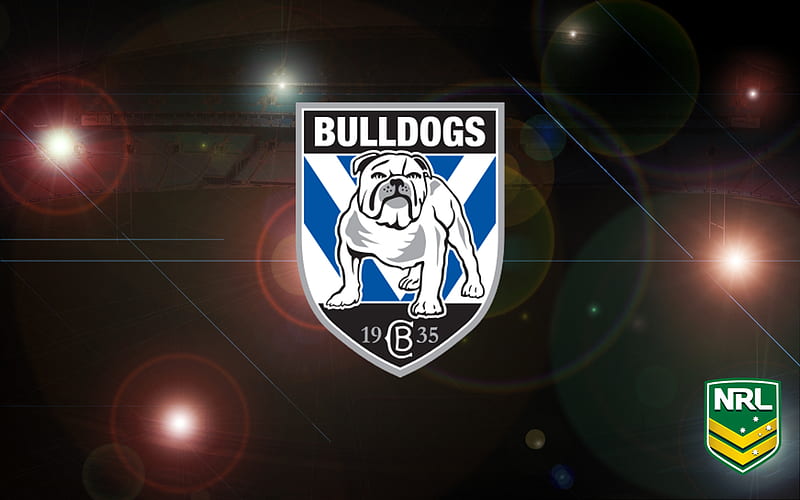 Rugby, Canterbury-Bankstown Bulldogs, National Rugby League , NRL , Logo, HD wallpaper