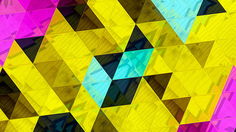 Triangles Abstract , triangle, abstract, pattern, digital-art, HD wallpaper