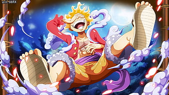 Luffy Sun God Nika (Gear 5) One Piece 4K Wallpaper iPhone HD Phone #3981g