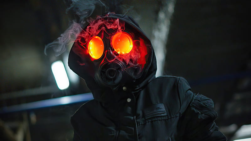 Dark Smoke Mask Hoodie Boy , mask, hoodie, artist, artwork, digital-art, behance, HD wallpaper