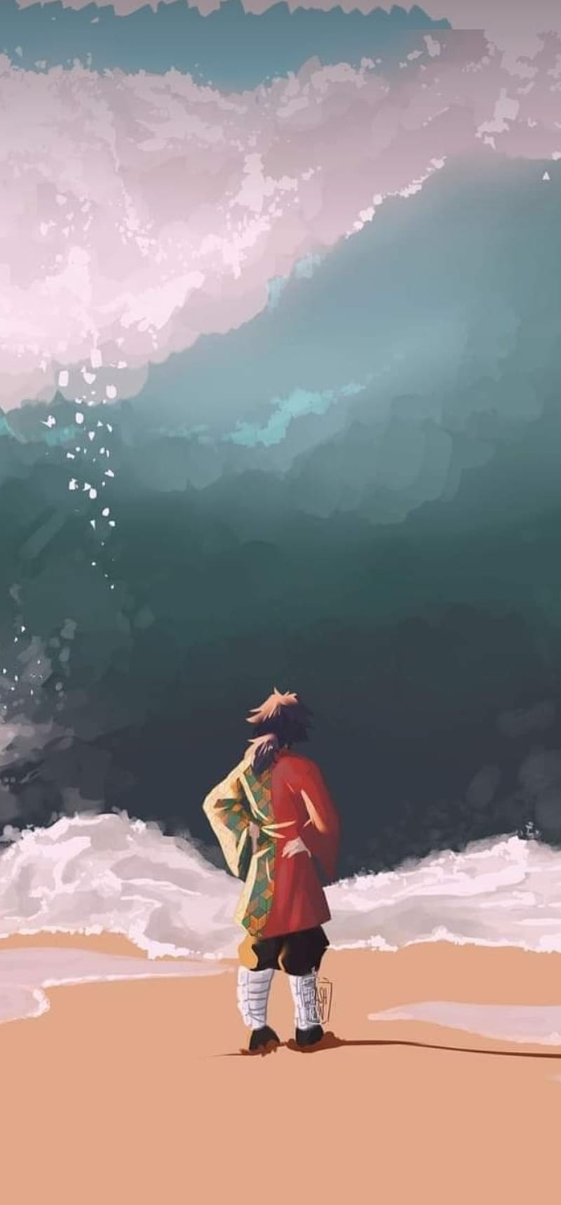 Tomioka Giyuu, ocean, water breathing, HD phone wallpaper