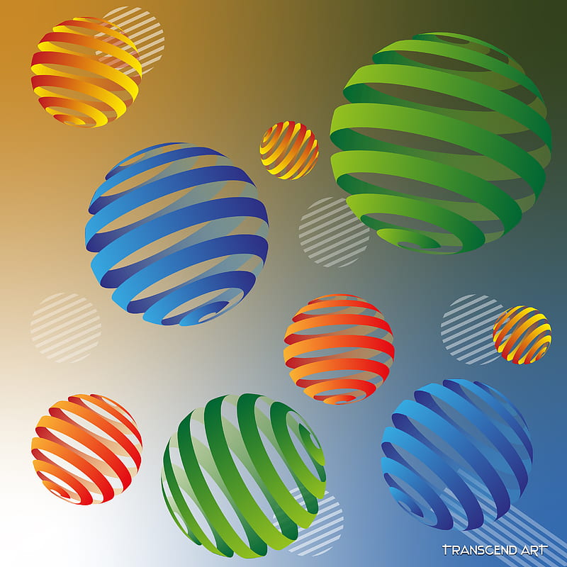 Shapes and Lines, ballons, balls, blue, colours, HD phone wallpaper