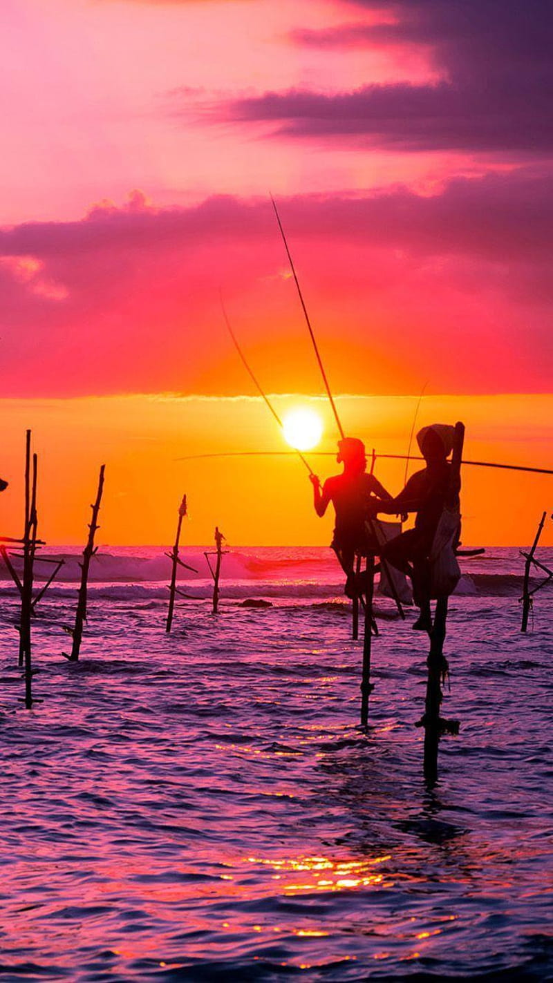 Sri Lanka Fishing, boat, boats, sakith, sakith thevhan, sea, sri lanka, sri lankan sea, thevhan, HD phone wallpaper