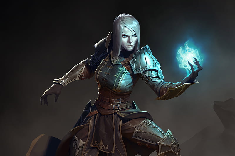 Female Necromancer Diablo III, diablo-3, games, pc-games, xbox-games, HD wallpaper