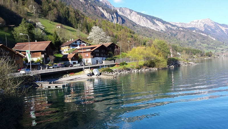 Brienz, Suiza, landscapes, Brienz, Brienzersee, lagos, Switzerland, Suiza, paisajes, lake, HD wallpaper