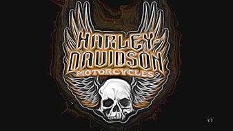 harley davidson logo with angel wings
