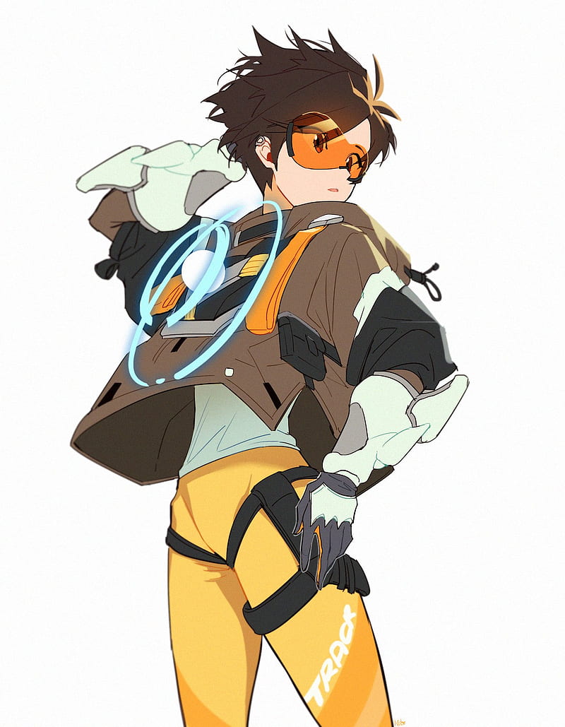 Overwatch, video game art, Tracer (Overwatch), artwork, digital art, HD  phone wallpaper