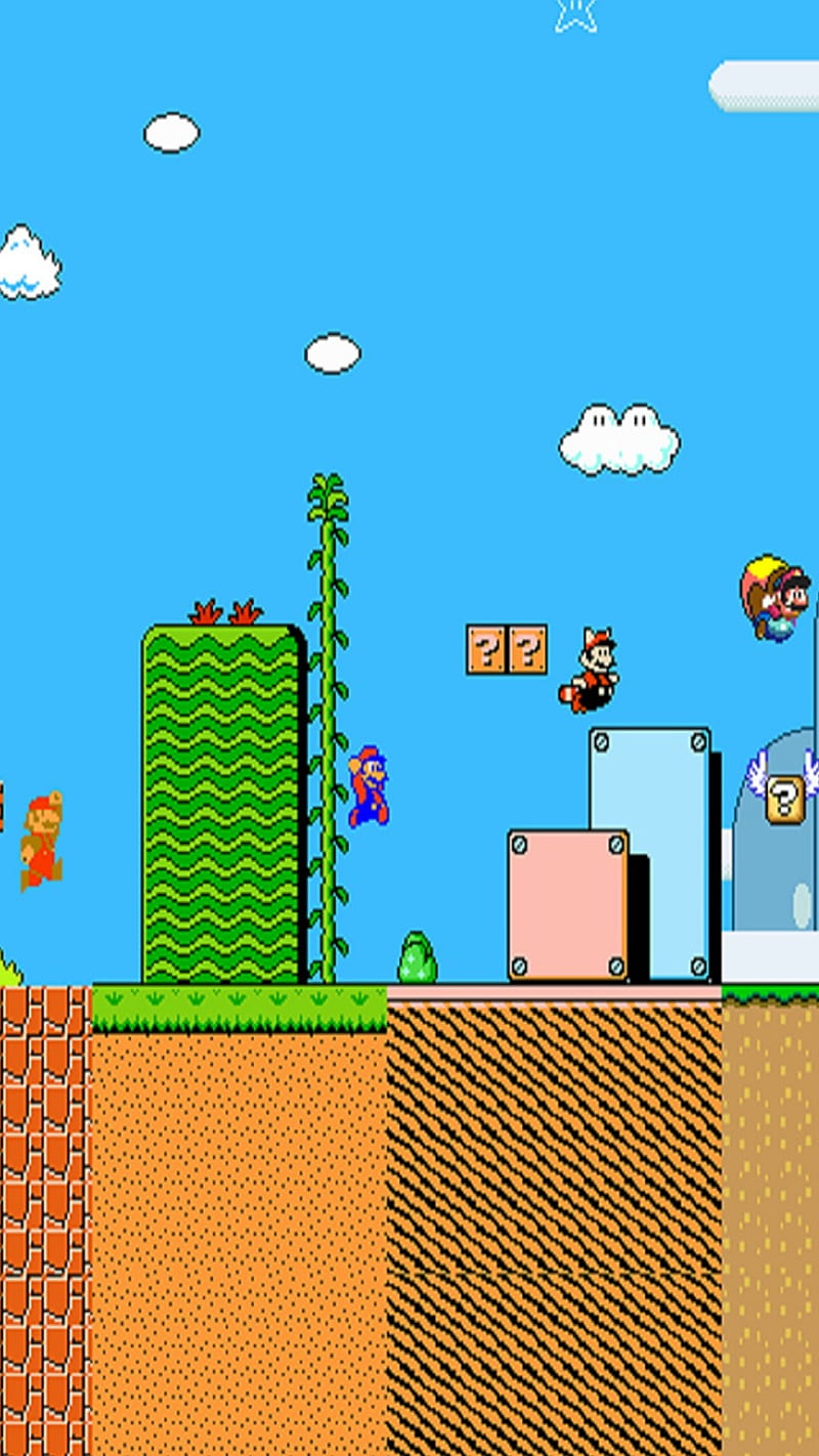 Mario Evolution, mario, nes, nintendo, snes, super mario, HD phone wallpaper